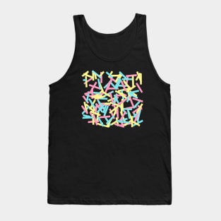 Happy Colorful Festive Confetti Party Tank Top